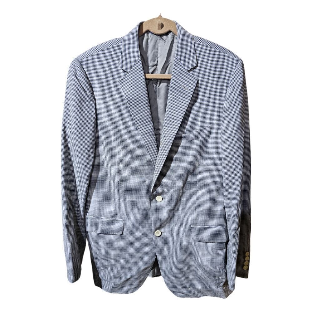 SAMUELSOHN Checkered Plaid‎  Blazer Jacket - Size 42L
